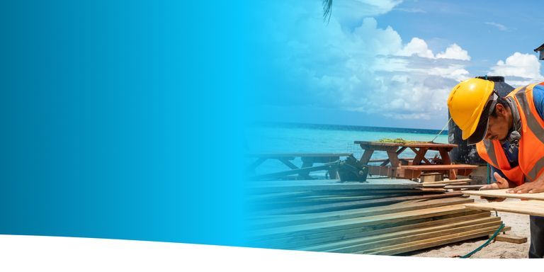 Man working on a beach - IDBImpact - Inter-American Development Bank - IDB