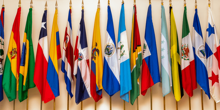 Flags of the countries - IDB - Inter American Development Bank - IDB